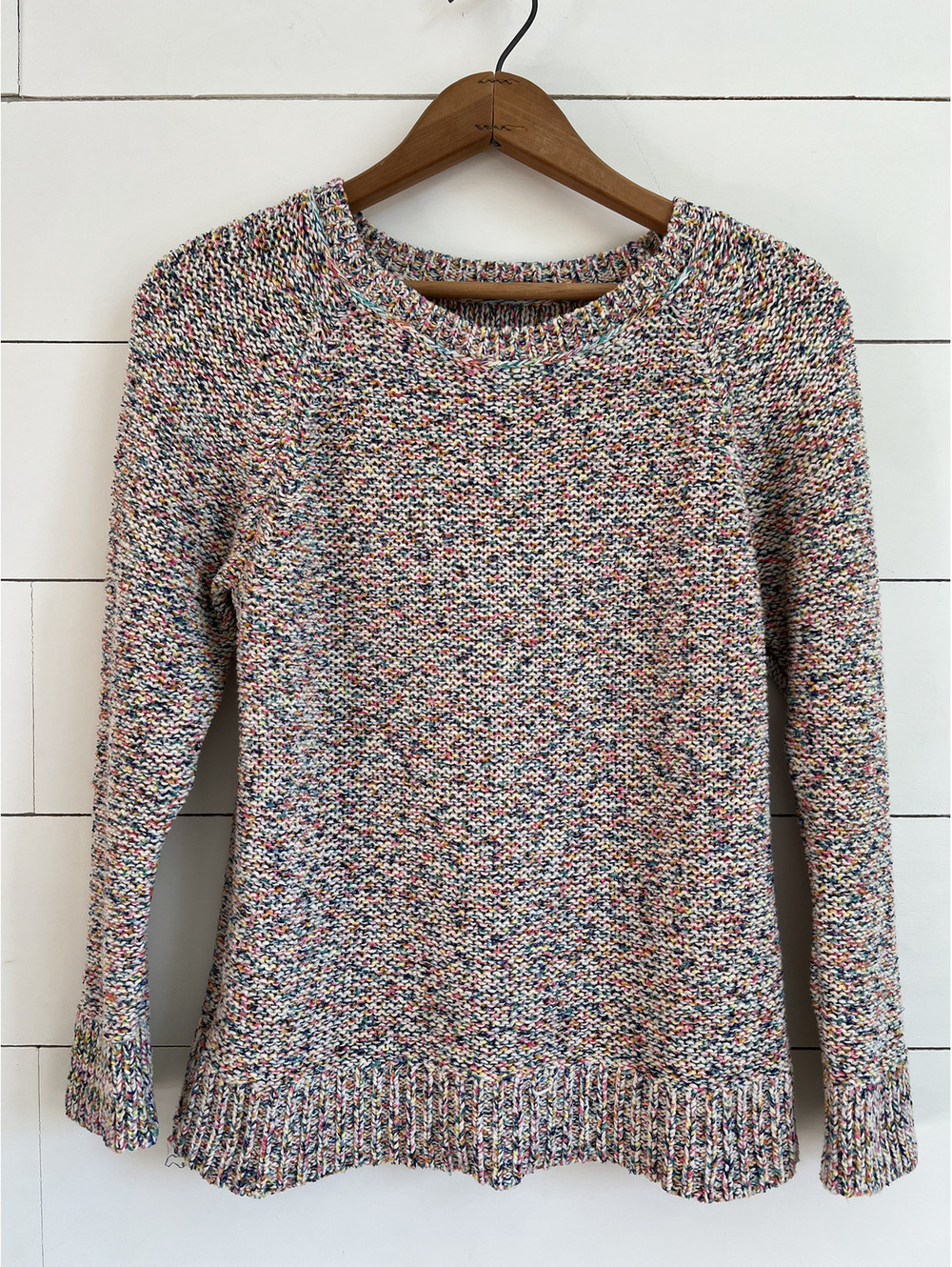 LOU & GREY by LOFT Multicolor Knit Sweater Women's S/M Fall Colorful Pullover